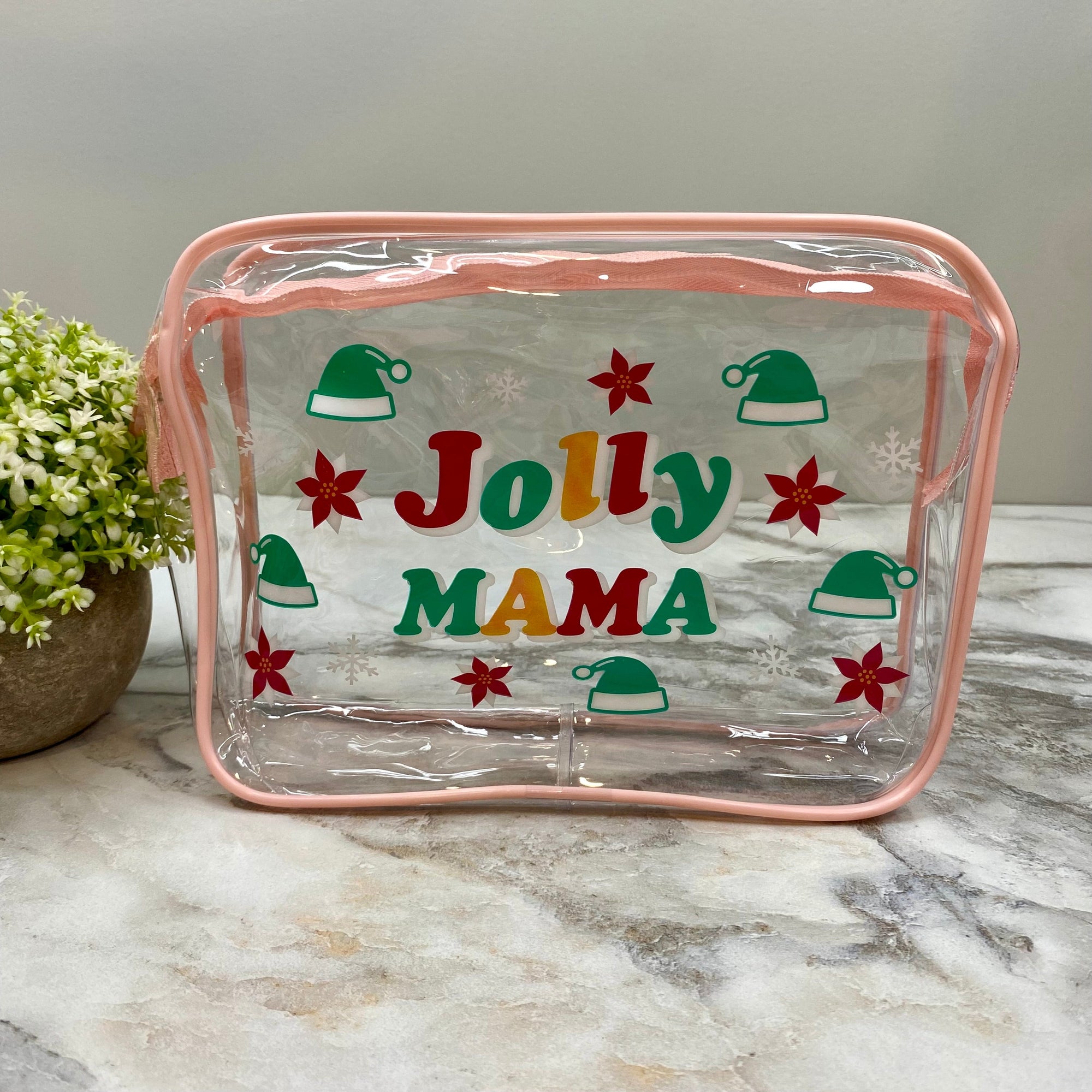 Clear Pouch - Christmas - Jolly Mama