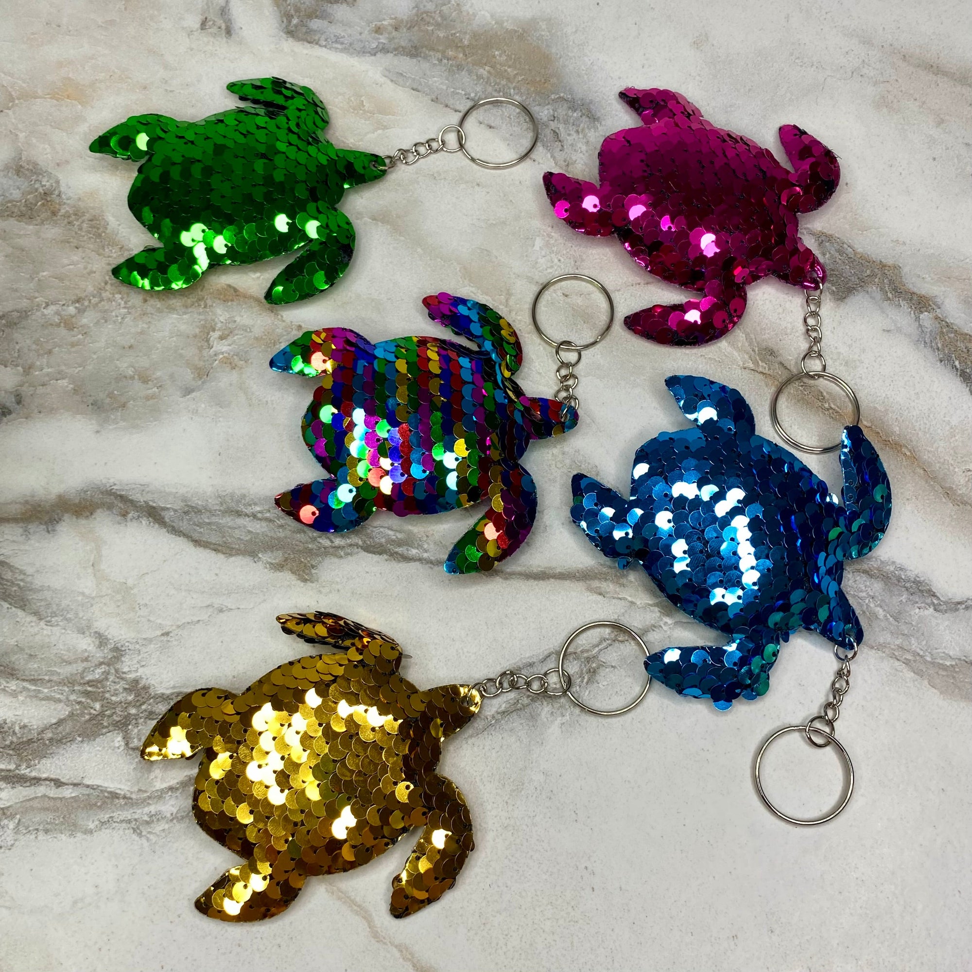 Keychain - Sequin Turtle