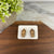 Wooden Stud Earrings - Heart Frappe