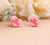 Acrylic Stud Earrings - Be Mine Heart